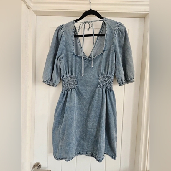 Denim Blue Women's Dress - Picture 2 of 3